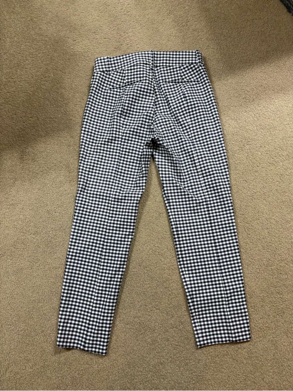 J. Crew Navy and White Gingham Cropped Pants - Picture 4 of 6